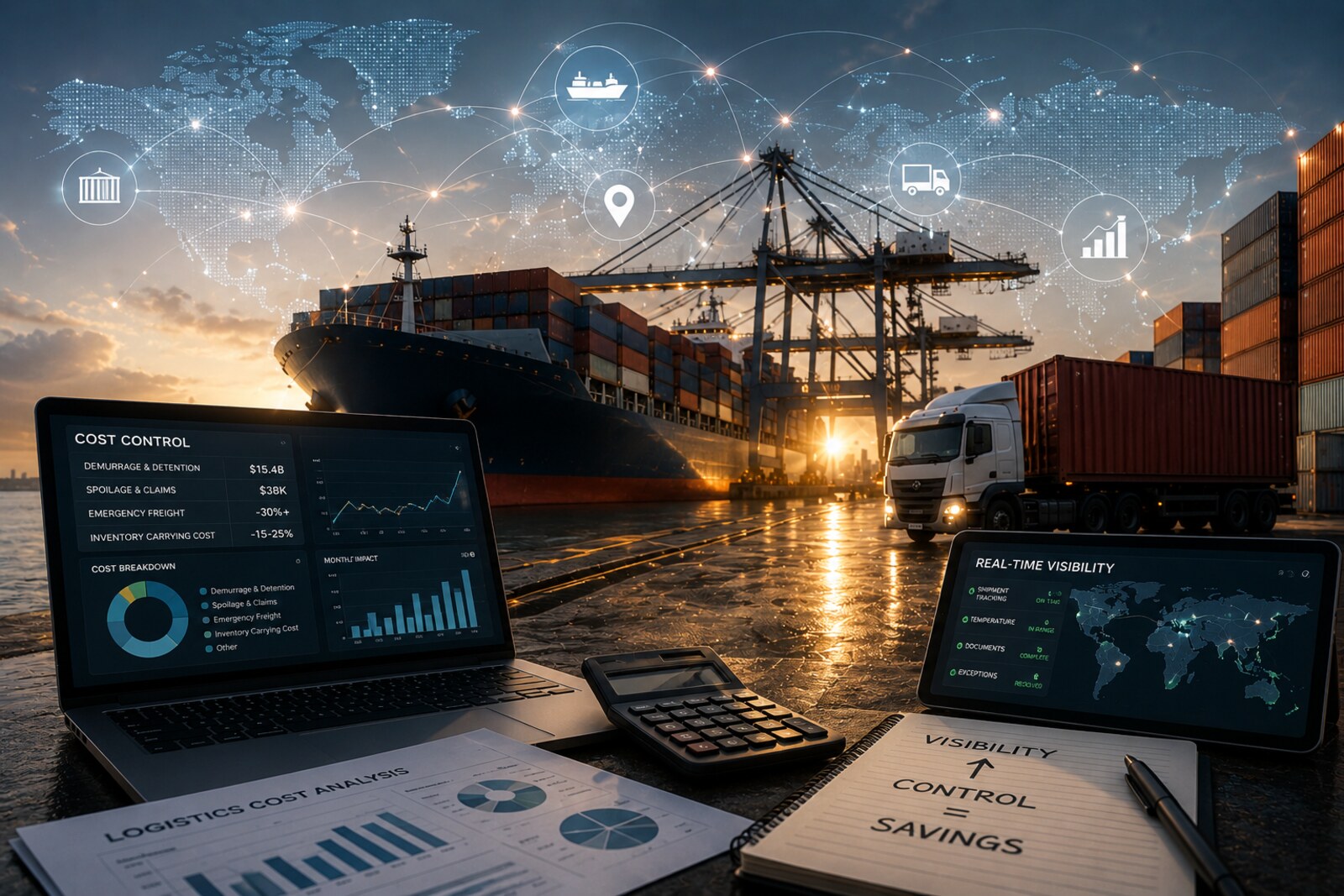 Cost Control in Global Logistics: Quantifying the ROI of Real-Time Visibility